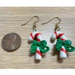 Candy Cane Earrings Red Photo 2