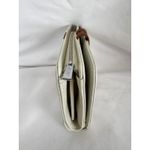 Cluci Wallet Clutch Organizer Card Holder Snap‎ Closure White Brown Medium Photo 5