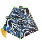 Chico's  Knit Midi Skirt Blue‎ Geometric Elastic Waist Women's Size 1 Photo 3