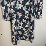 Garnet Hill  Jardin Crepe Mini Dress‎ Size XS Blue Floral Boho A Line Square Neck Photo 9