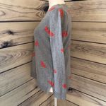 Old Navy Grey Orange Slice Citrus Print Sweater Photo 2