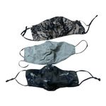 3 pack lace camo green adjustable masks cloth masks cold season fall winter Photo 0