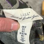 L.o.g.g Women’s . Label of Graded Goods Size 2 Green Floral Top Blouse Photo 2