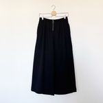 Gap High Rise Cropped Wide-Leg Pants in Black Size 4 Tall Photo 2