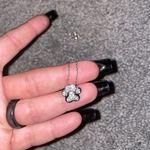 Sterling Silver Paw Print Necklace Photo 1