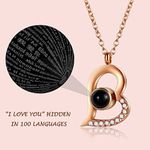 Breezy Valley To My Wife Ceramic Box & I Love You Heart Necklace In Gift Box NWT Photo 1