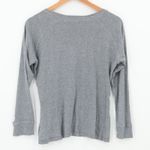 Gray Snowflake Long Sleeve Top Womens Holiday Christmas‎ Winter Ribbon Size M Size M Photo 2