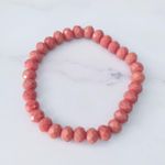 Vintage Bracelet Faceted Coral Photo 1