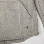 Kuhl  size small cream quilted long sleeve pullover sweater outdoor cabin turtle Photo 7