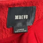 Anthropologie  Maeve Red Splitshade Tulip Hem Dress Cocktail Party Size Large Photo 6