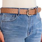 Steve Madden NWT  Fish-Eye-Logo Belt, Size XL New w/Tag Photo 6