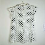 Sweet Rain Women’s 1X Polka Dot Ruffle Sleeve Blouse Flowy Lightweight Plus Size Photo 4
