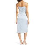 Sam Edelman  Light Blue Cutout Satin Sleeveless Cami Midi Dress Women's Sz 12 NWT Photo 1