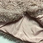 Jessica Simpson New Faux fur jacket 1X lined rose smoke jacket hook eye closure Photo 2