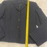 Karen Scott Navy blue pinstriped blazer suit jacket  size 8 woman’s Photo 5