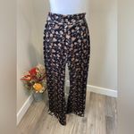 Natural Life Velvet  Bohemian Floral Wide-Leg Palazzo Pants Photo 2
