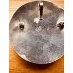 925 Sterling Silver Aztec Mayan Calendar Sun Dial Pin Brooch Pendant 12.96g VTG Photo 9