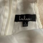 Lulus White Halter High Neck Lace Mini Dress Size Small EUC Photo 2