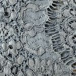 Lilly White Lace Crochet Overlay 3/4 Sleeve Blouse Womens Blue Sheer Boho S Photo 7