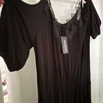 Boohoo NWT π― Black Cold Shoulder Maxi Dress. Size 20 Photo 2
