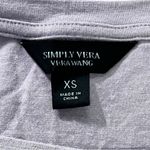 Vera Wang Simply  Purple‎ Gray Ruched Sleeveless Shirt Size XS Minimalist Boho Photo 2