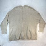 Anthropologie  Open Knit Cardigan Waffle Knit Cozy Layering Neutral Size M‎ Photo 4