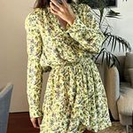 Zadig & Voltaire  Rinka bloemen jurk viscose mini yelllow dress size XS C1 Photo 1