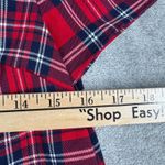 Draper James Draper James XS Plaid Top Short Sleeve Red Navy White Blouse Bow Back Preppy Photo 11