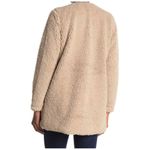 Lush Clothing Lush Womens Beige Faux Fur Long Sleeve Coat Photo 1