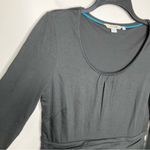 Boden Alanna black knit dress long sleeve scoop neck pockets size 10L Photo 3