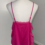 Victoria's Secret Victoria’s Secret Pink Lace Trim Cami Tank Top Size Large Adjustable Straps Photo 2