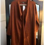 Merokeety NEW Wool Blend Long Sleeve Cardigan Sweater Lapel Open Front S Photo 5