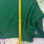 Free People Green Relaxed Fit Long xs Sleeve Cropped Raw Hem Tunic Top Photo 3