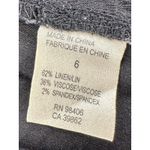 Theory "Kenza" Linen Blend Black V Neck Tie Waist Dress Size 6 EUC!!! Photo 4