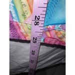 VTG 90’s Crest Scrub Top Rainbow Hearts Pink Ribbon Print Pockets Women’s Large Photo 8