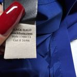 Black Halo Elegant Royal Blue Halter Sheath Dress Size 4 Photo 7