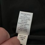 cupio Shift Dress Smocked Neck Swiss Dot Chiffon Overlay Black L Photo 4