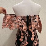 Soiéblu SOIEBLU Off Shoulder Embroidered Mexican Catrina Elegant Mermaid Maxi Dress Sz S Photo 12