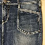 Silver Jeans  Blake Denim Mini Skirt Size 29 Slit Back Western Y2K Photo 8