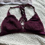 Victoria's Secret Cream and Purple Lace Bras Intimates Photo 1