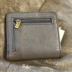 Fossil  Tessa Bifold Lead Leather Outside Zip For Change . Inside Bills/Cards/ID Photo 1