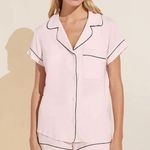 Eberjay Gisele TENCEL™ Modal Shortie Short PJ Set Sorbet Pink/Black Photo 0