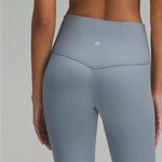 Lululemon NWT  HR Mini Flare Ribbed Belgian Blue Photo 1