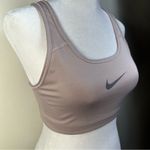 Nike Women's DRI-FIT tan Sports Bra size smalls support top Photo 3