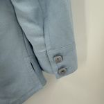 Emma James  Women's Blue Button Up Linen Long Sleeve Blazer Jacket Size 6 Photo 2