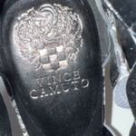 Vince Camuto Frenton Starlight Snake Print Cage Sandals Pewter Gray White 9 Photo 8