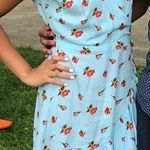 J.Crew Floral Dress - Bright Blue Photo 0