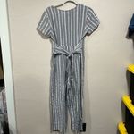 Polagram Grey Striped Jumpsuit- Medium Photo 5