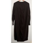 Skull Cashmere Sweater S Brown Ribbed Twist Belted Long Cardigan Cashmere Wool Photo 2