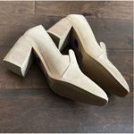 Anthropologie Joie x suede Leather Shoes 9 Block Heel Wevenly Closed Toe Tan Photo 10